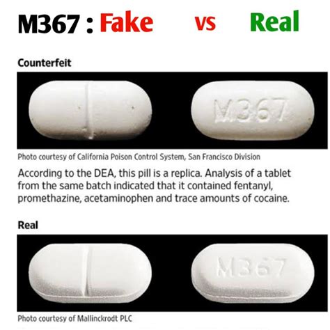 are the m367 pills fake